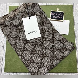 💯 Authentic NWT Gucci GG Monogram Tights Black Small